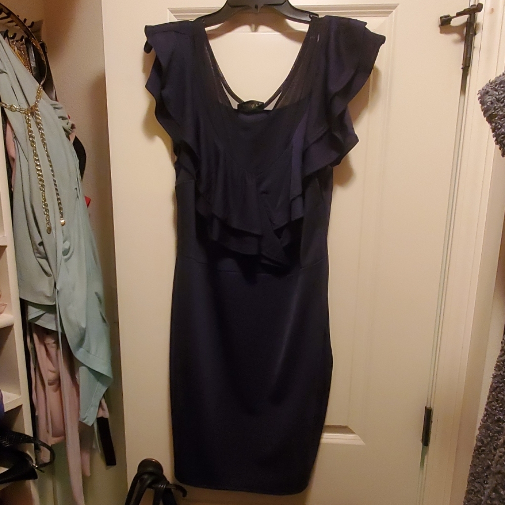 Club L navy dress from Asos